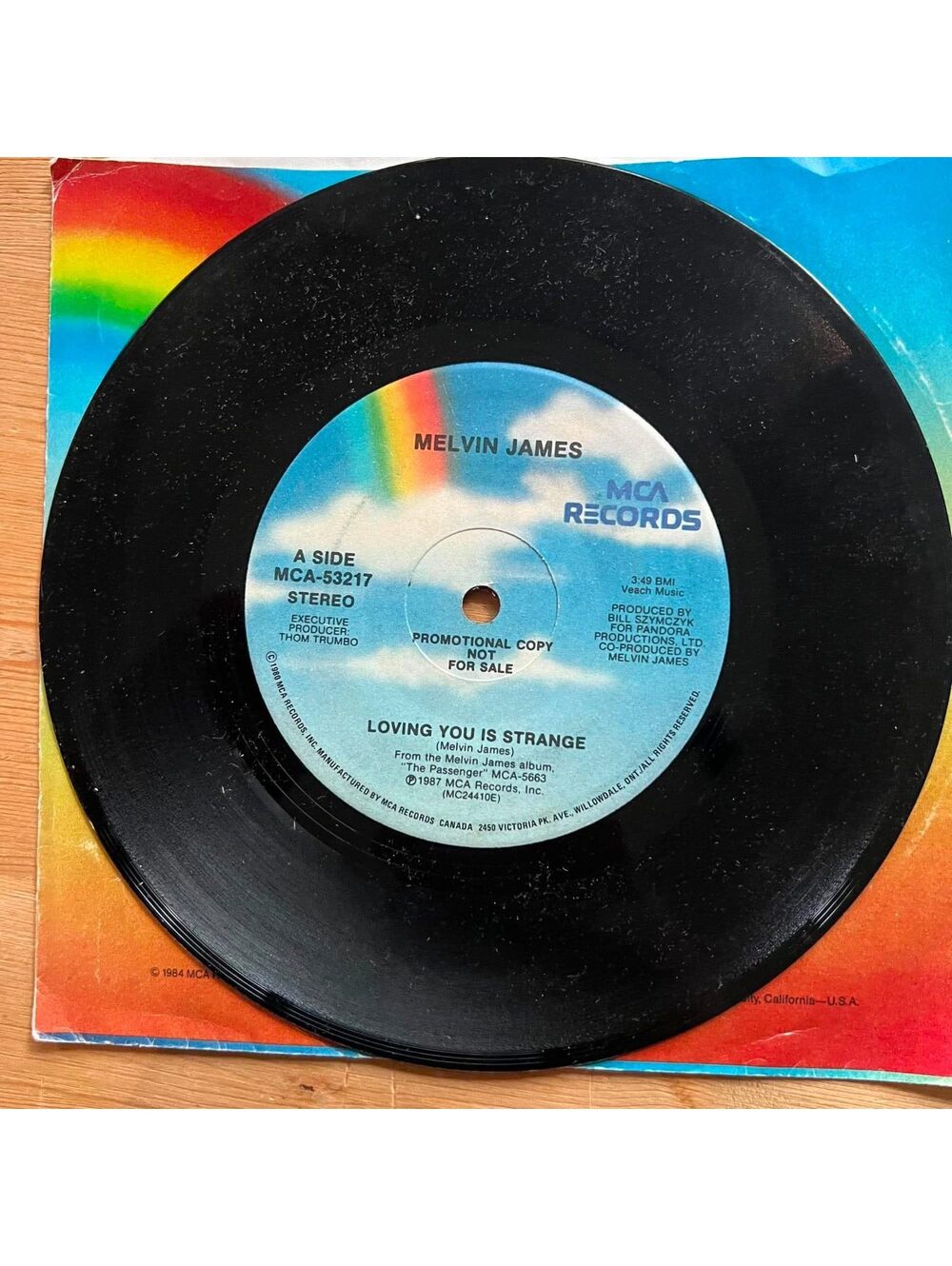 Melvin James - Loving You is Strange/Telephone 45rpm VG+ R10
